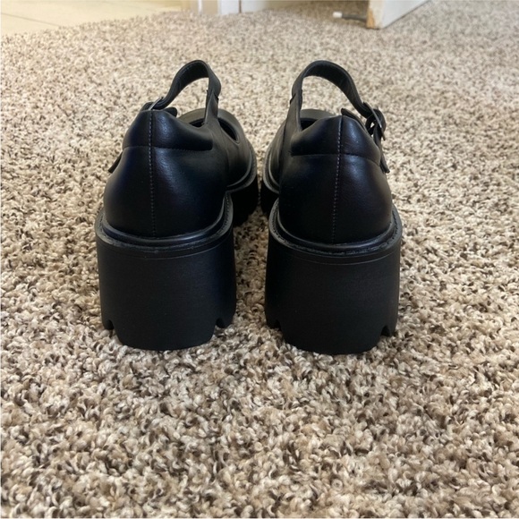 Black Mary Jane Platform Shoes - Picture 3 of 11